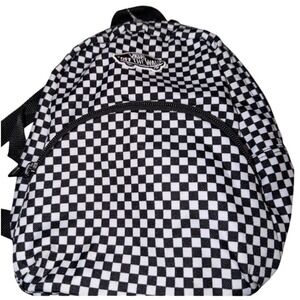 Vans Checkerboard Mini Backpack Black White Casual School‎ Bag